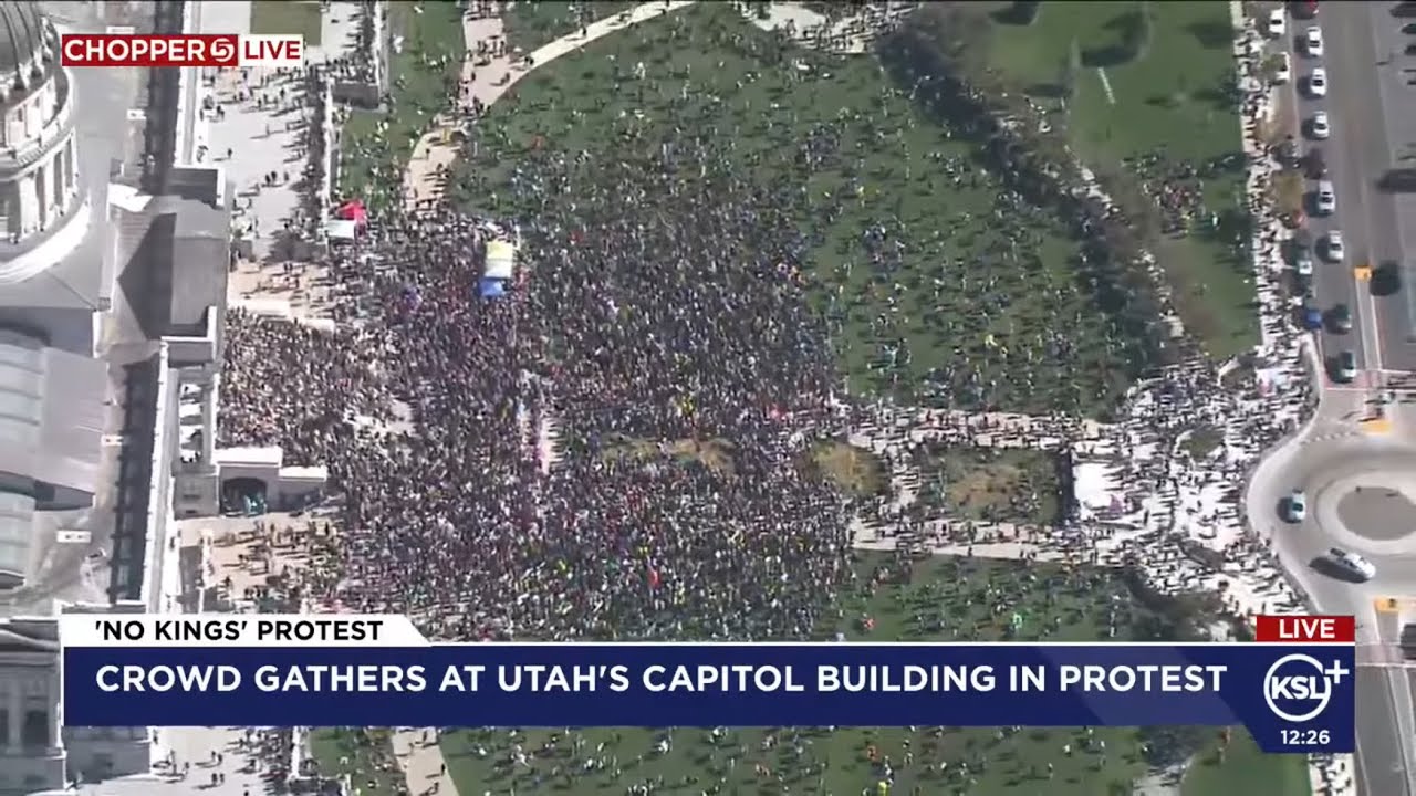 'No Kings' protest outside of Utah's Capitol