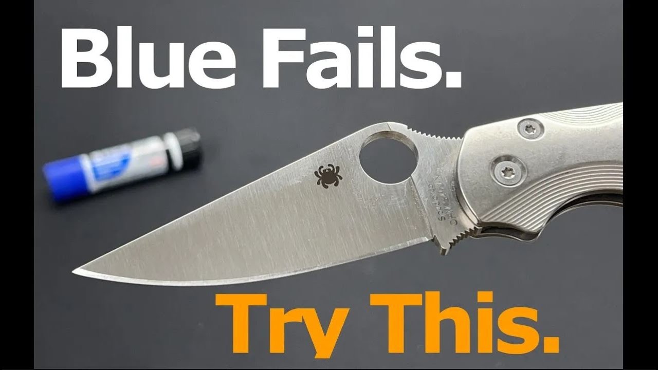 Orange Permatex vs Blue Loctite - Knife Pivot Screw Fix