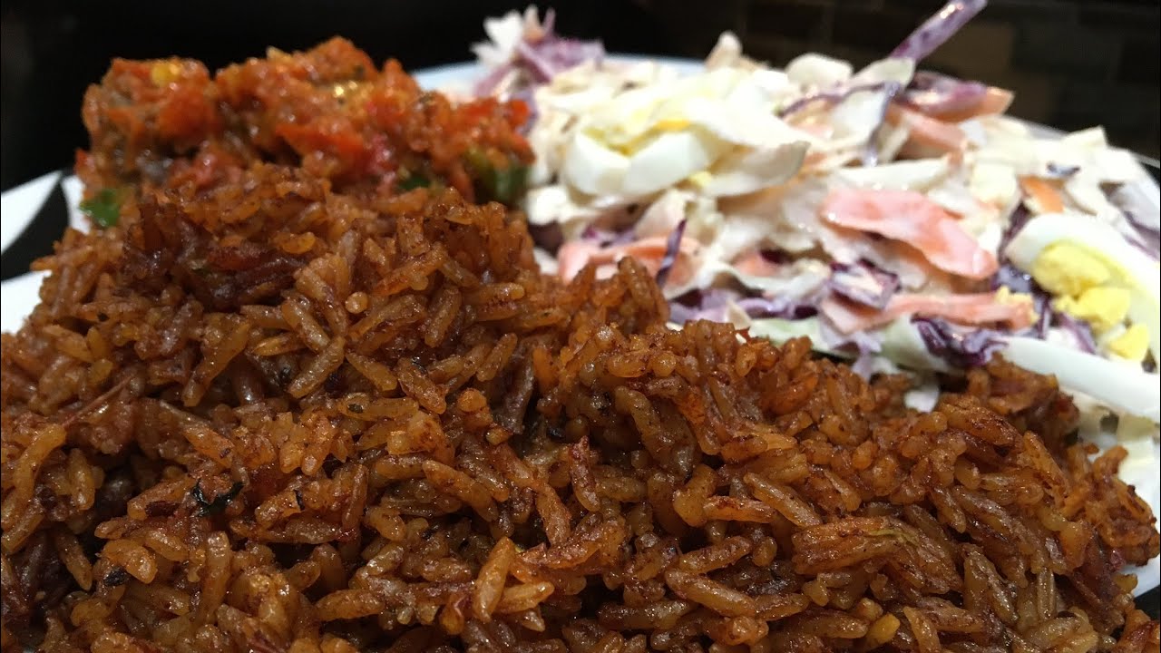#COOKWITHME | JOLLOF RICE || PEPPERED CHICKEN || COLESLAW #withme