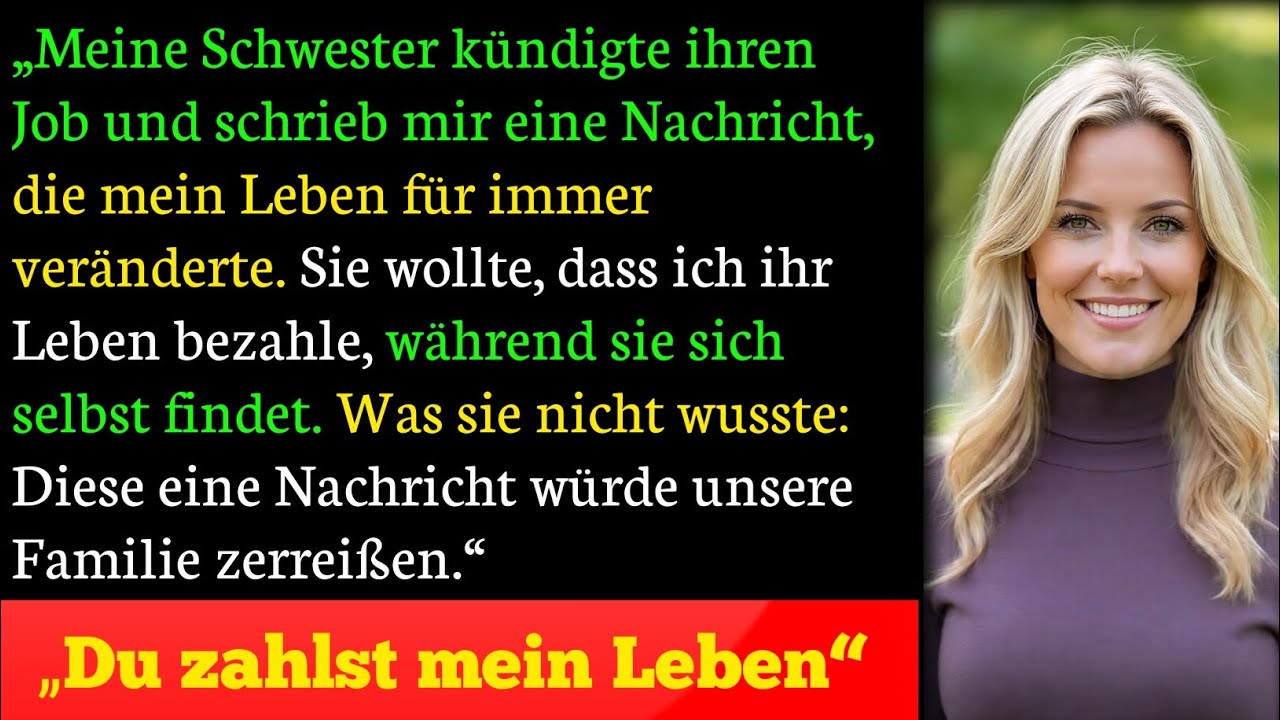 Meine Schwester wollte, dass ich alles zahle – diese Nachricht zerstörte unsere Familie