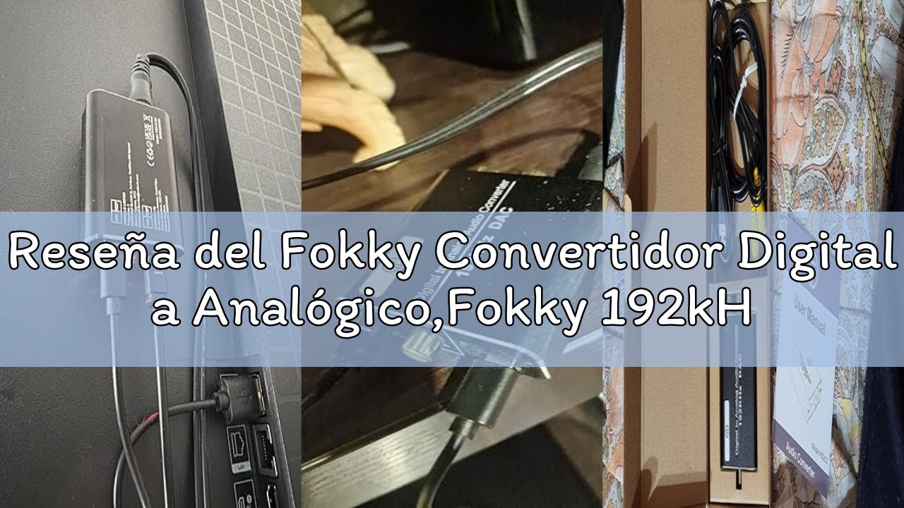 Reseña del Fokky Convertidor Digital a Analógico,Fokky 192kHz DAC Audio Óptico Coaxial Toslink a Ana
