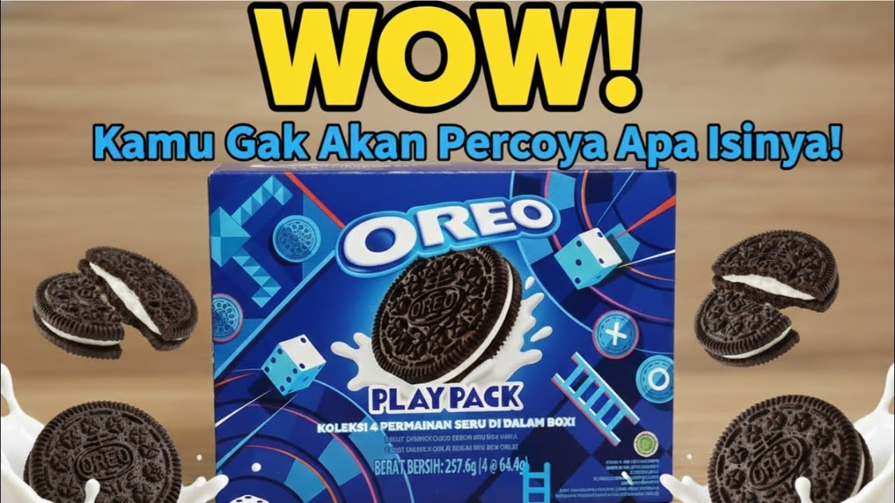 Unboxing Oreo Playpack - Banyak Permainan Seru di Dalamnya