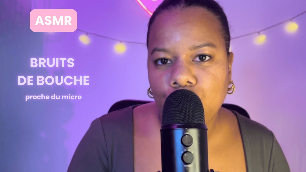 🌸  ASMR : BRUITS DE BOUCHE,  MOTS DÉCLENCHEURS et INAUDIBLE - hyper PROCHE du micro 🎙️