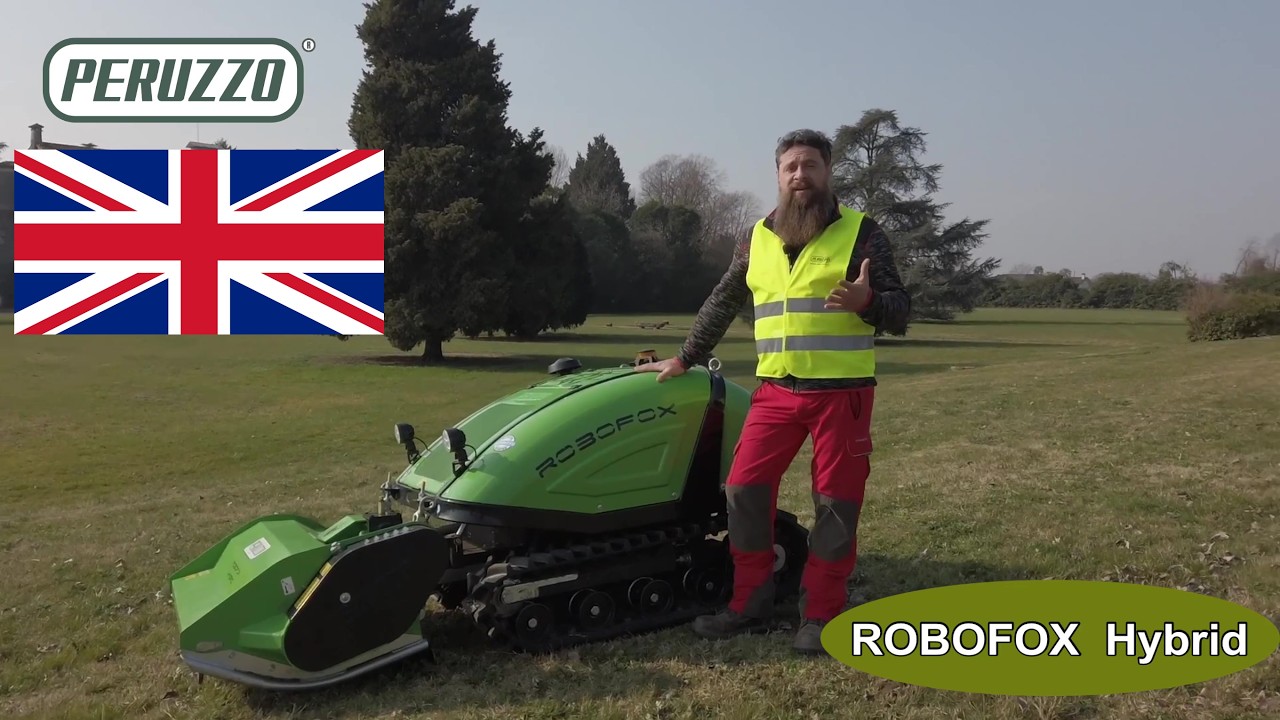 Robofox Hybrid Compact Remote Control Flail Mower by Peruzzo