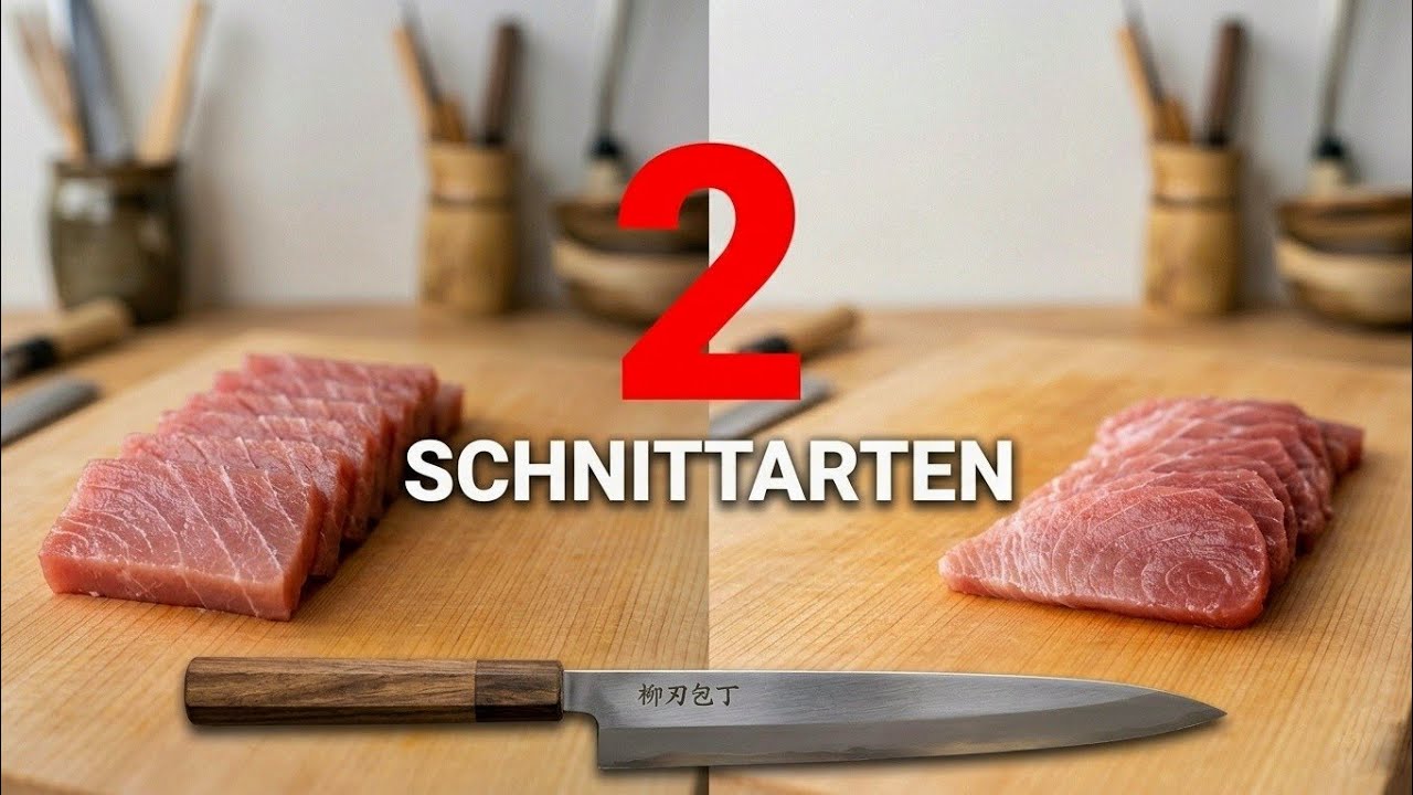 Sashimi Richtig Schneiden | Japanische Profi-Technik (Hirazukuri & Sogigiri)
