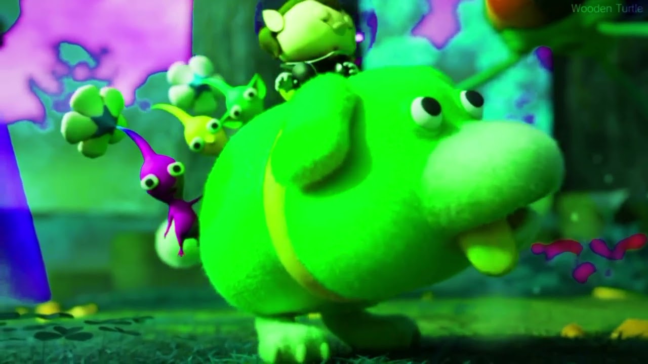Pikmin Catching/ The Three Pikmin ride on dog and Pikmin lifting controlers#inspired#preview 