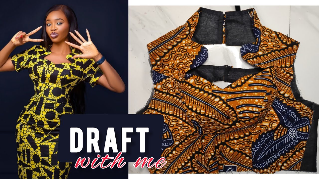 HOW TO CUT AND SEW A SCALLOP / BUILT-UP NECKLINE WITH PRINCESS DART
