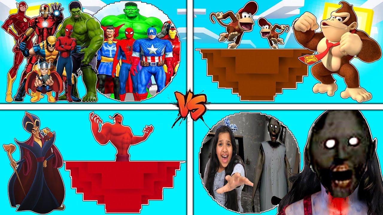 فلم ماين كرافت : كوكب جزيرة عائلة الابطال الخارقين ضد كينج كونج ضد جعفر ضد شفا جراني !!؟ 🔥😱