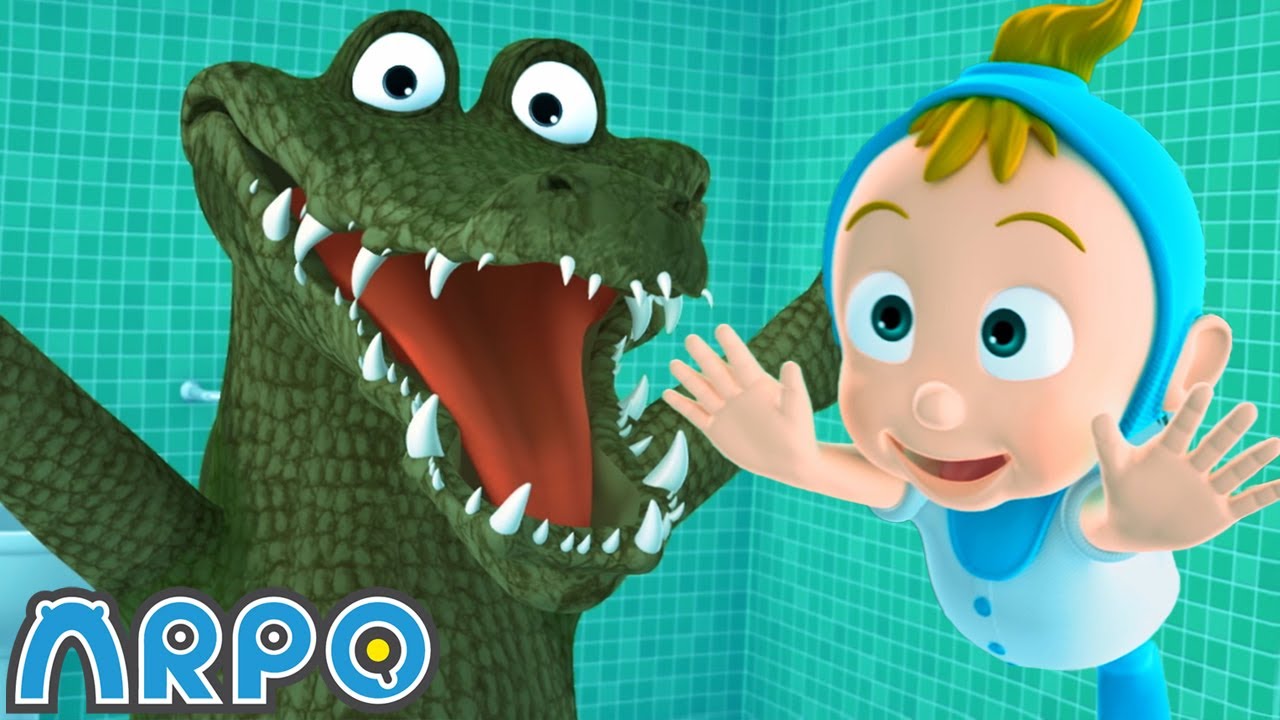 Crocodile in the HOUSE!! | Baby Daniel and ARPO The Robot | Funny Cartoons for Kids