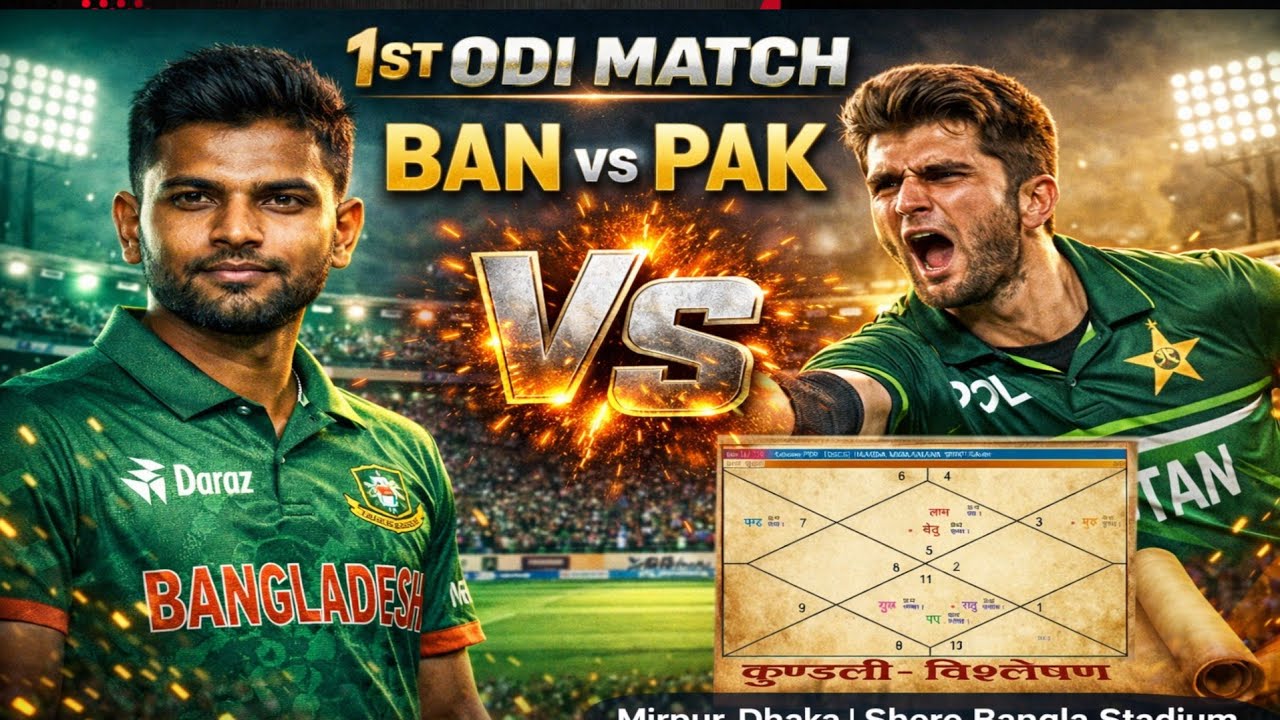 BAN Vs PAK ODI  🔥 Astrology Prediction | Kaun Jeetega? DREAM11 PREDICTION 