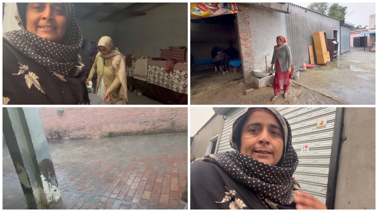 ਮੀਂਹ ਦੇ ਵਿੱਚ ਵੀ ਨਹੀਂ ਟੇਕ 😀|| life of Punjab || by Dullat family vlogs ||