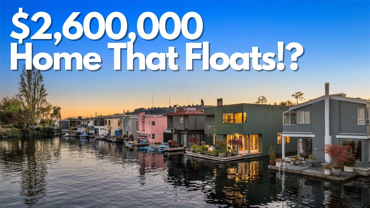 This home FLOATS on the water! Check out this unique lifestyle.