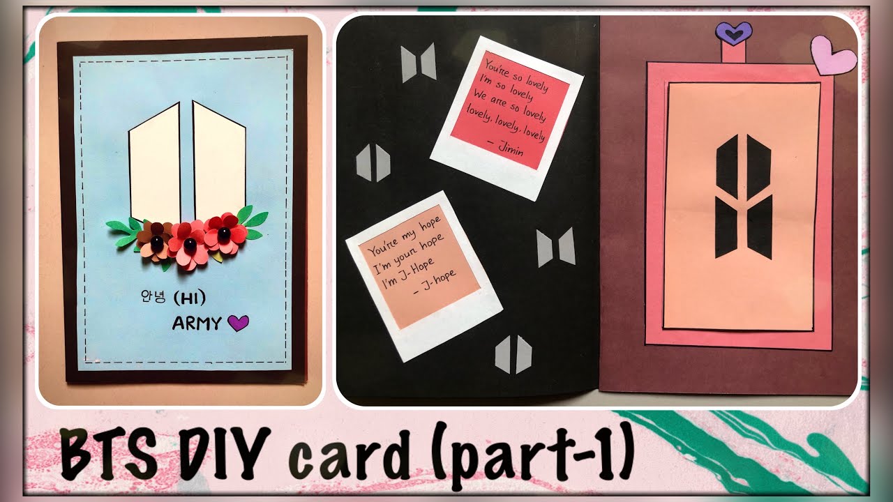 BTS DIY card (no printer) | part - 1