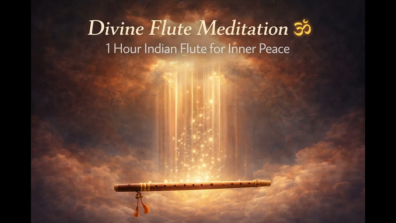 1 Hour Divine Flute Meditation 🕉️ Indian Bansuri Music for Peace & Relaxation
