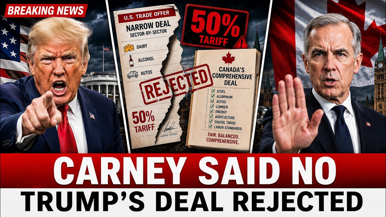 JUST NOW: CANADA REBELS &mdash; Carney REJECTS Trump's New Trade Terms