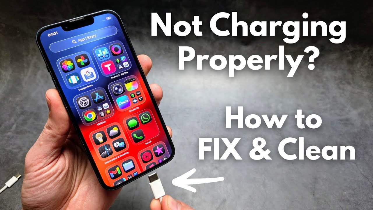 iPhone 16e не заряжается? Как решить проблему с зарядкой — не заряжается, неплотно закреплен разъ...