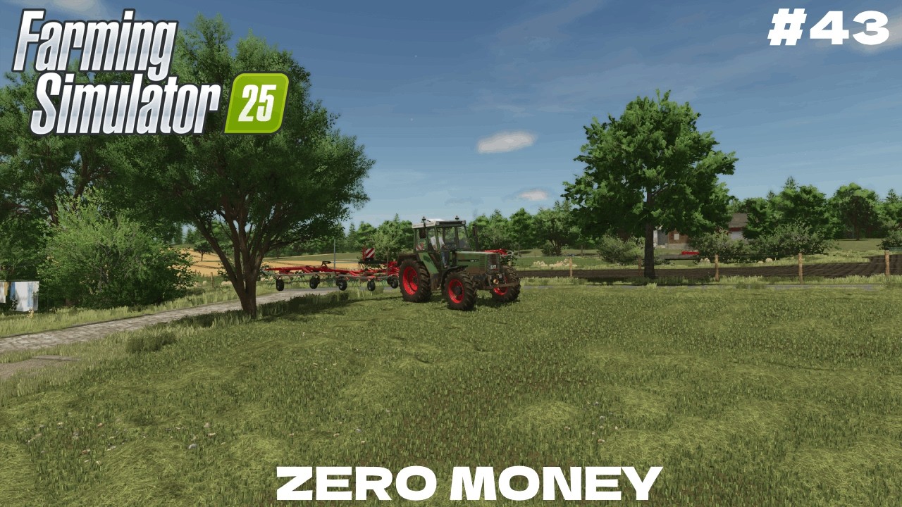Voor het eerste keer hooi maken | ZERO MONEY #43 | farming simulator