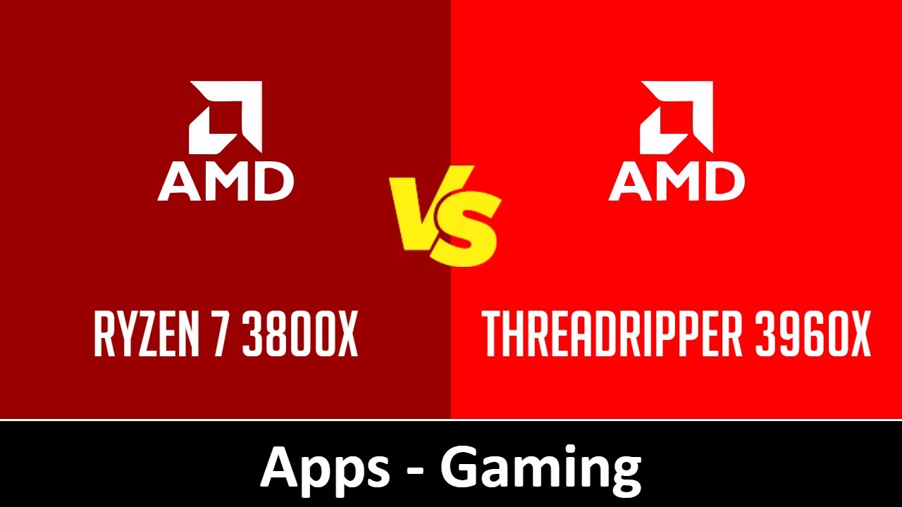 AMD Ryzen 7 3800X vs AMD Threadripper 3960X - Apps & Gaming (RTX 2080 Ti)