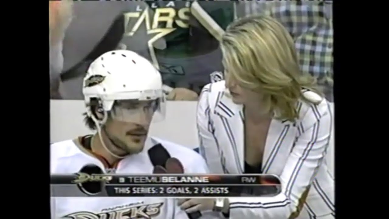 Anaheim Ducks at Dallas Stars (Game 6) - April 20, 2008 - Teemu Selanne, Marty Turco, Doug Weight