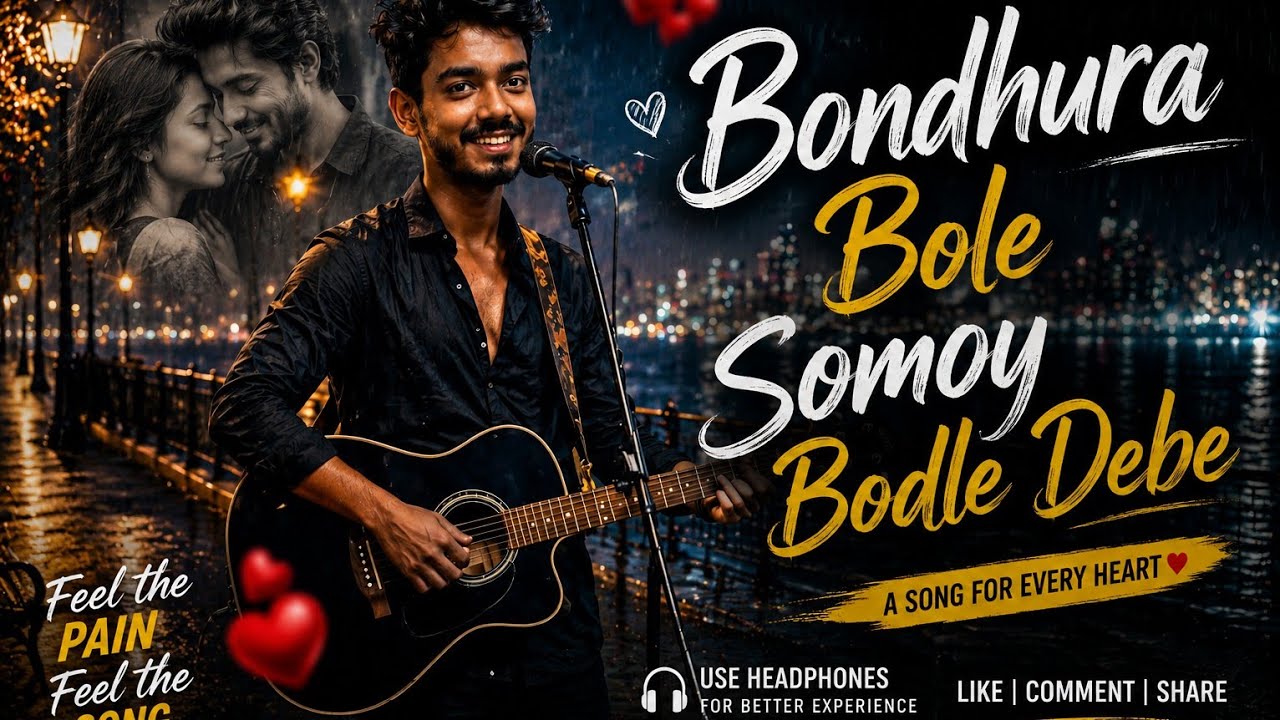 Emotional Bengali Song | Bondhura Bole Somoy Bodle Debe | Shubhankar Bhai #love  #newsong2026