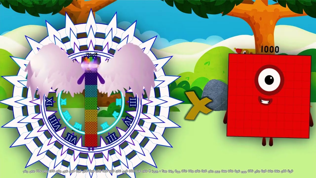 FUNNY NUMBERBLOCKS MULTIPLICATION Full Septendecillion BIG NUMBERSMULTIPLY GIANT NUMBER @ColorArt_id