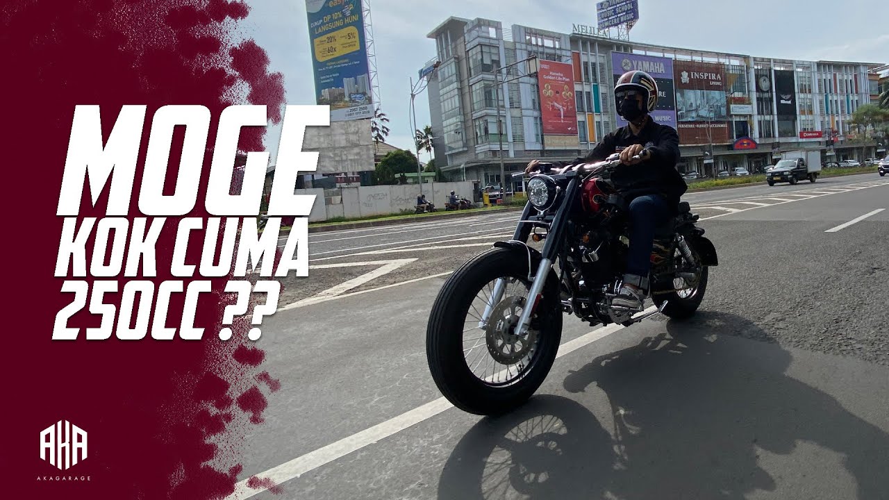 MOCIN BERGAYA ALA HARLEY SPORTSTER  | CUSTOM KAISAR RUBY 250CC KONSEP BOBBER