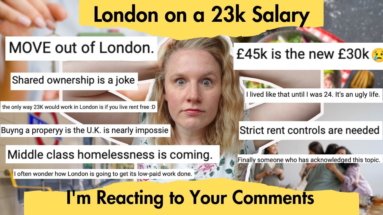 London on a 23k Salary - I React to Your Comments 🇬🇧￡