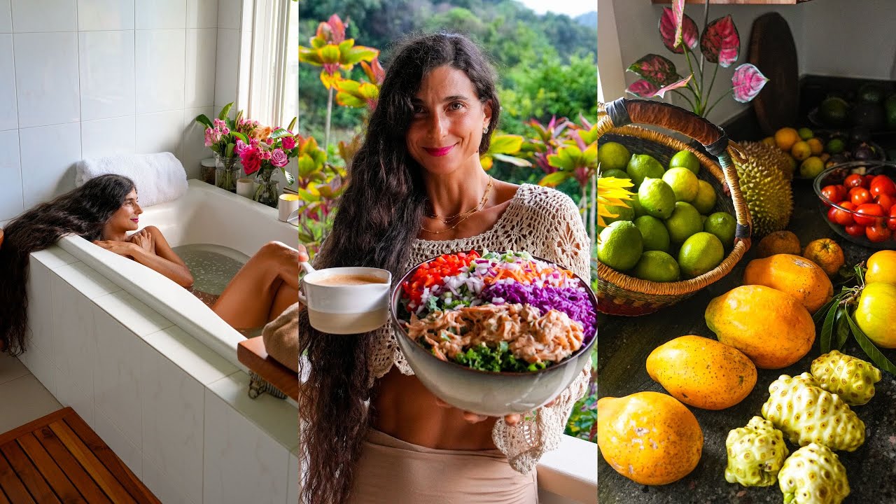 What I Eat in a Day 🌱 Raw Vegan Living in Hawaii 🌺 First Soursop Harvest, New Haircut & Adopted Dogs