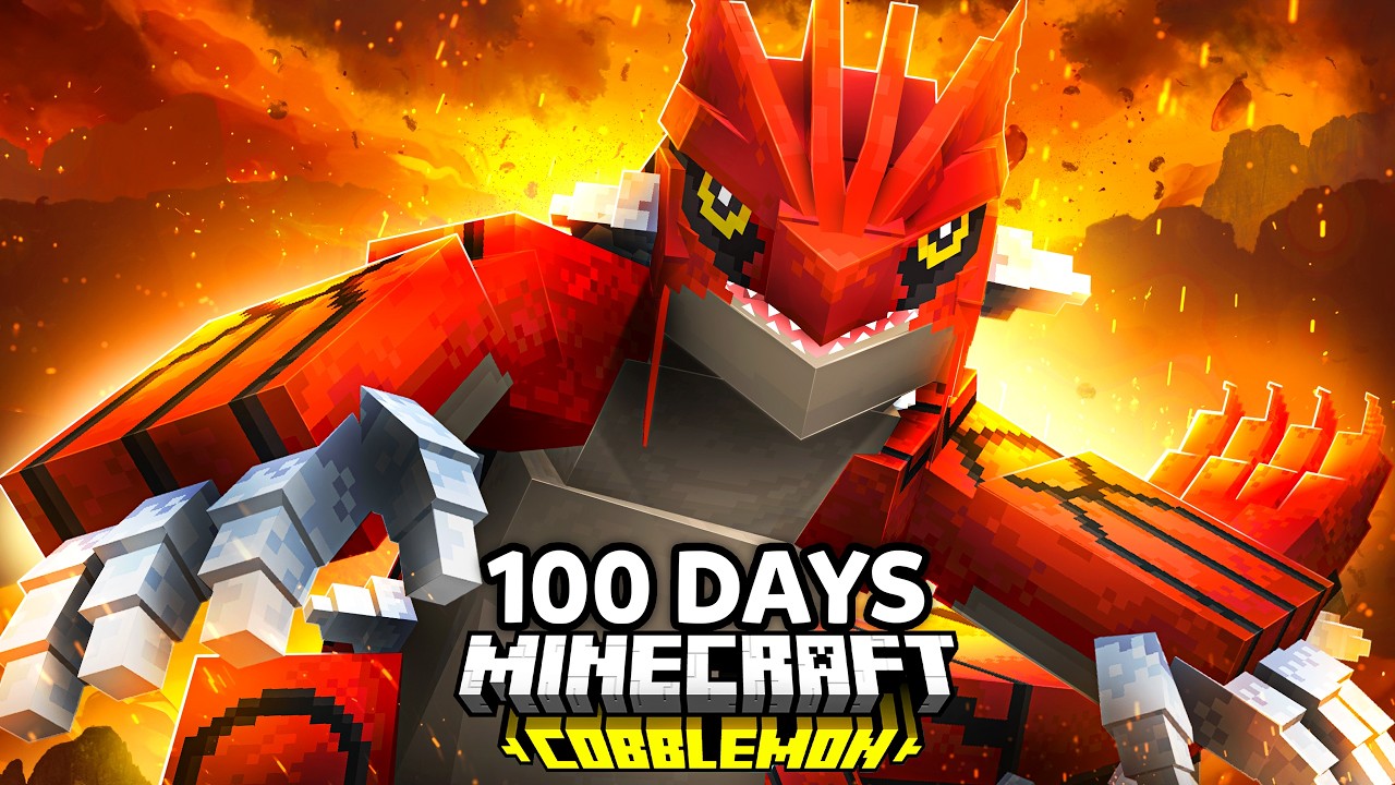 I Spent 100 Days in ONE COLOR Pok&eacute;mon Minecraft VS. my Rival! (Duos Cobblemon)