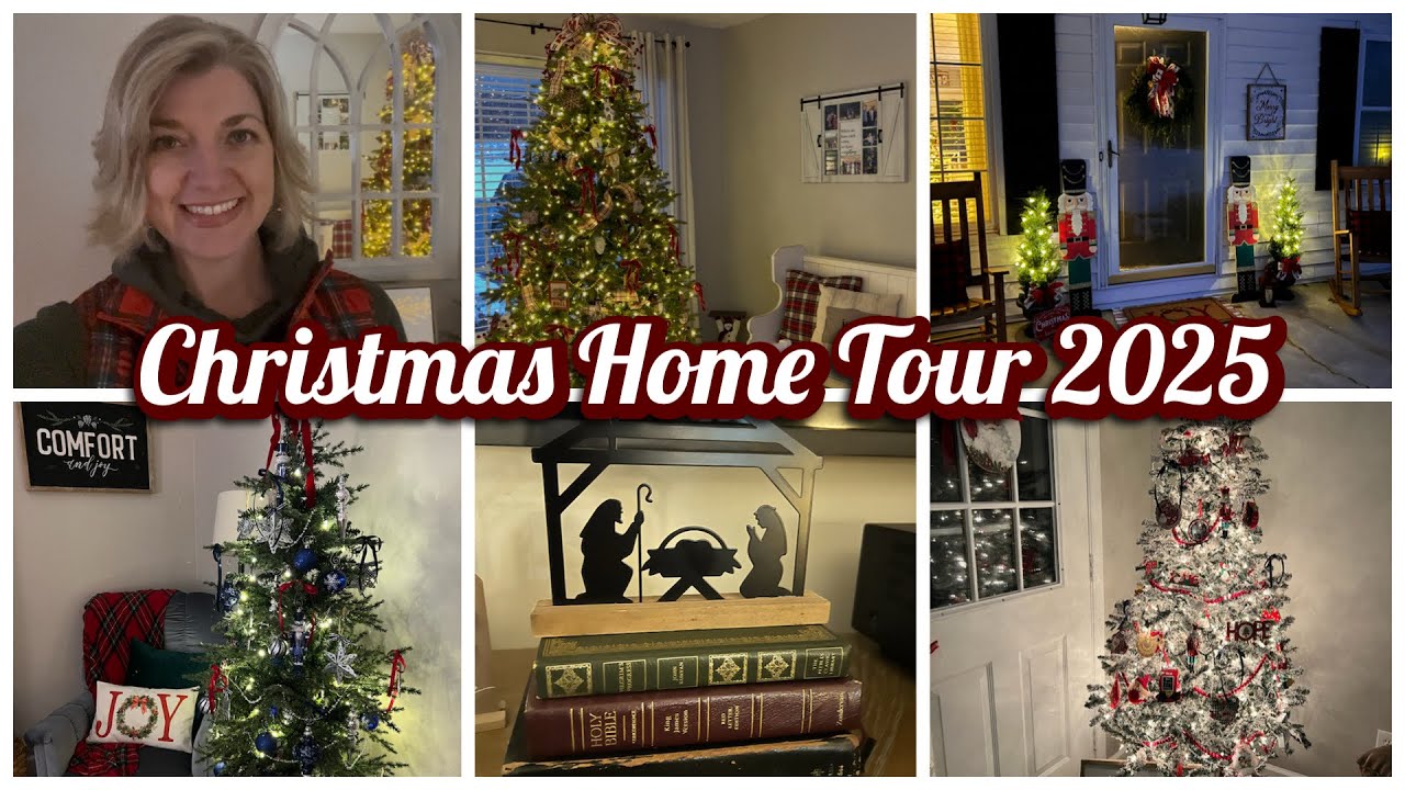 Christmas Home Tour Part One | Christmas Front Porch | Den/Dining Room/EntryWay | Nutcracker Theme