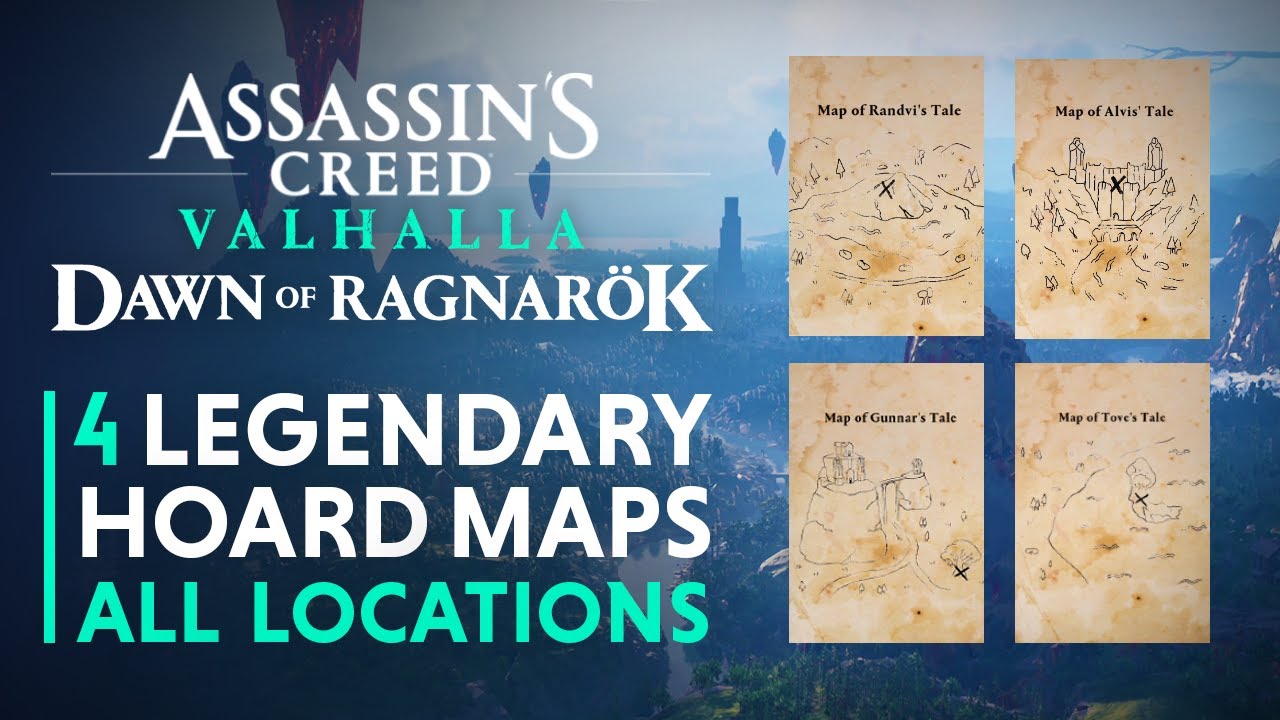 All 4 Legendary Hoard Treasure Map Locations & Rewards - Assassin's Creed Valhalla Dawn of Ragnar&ouml;k