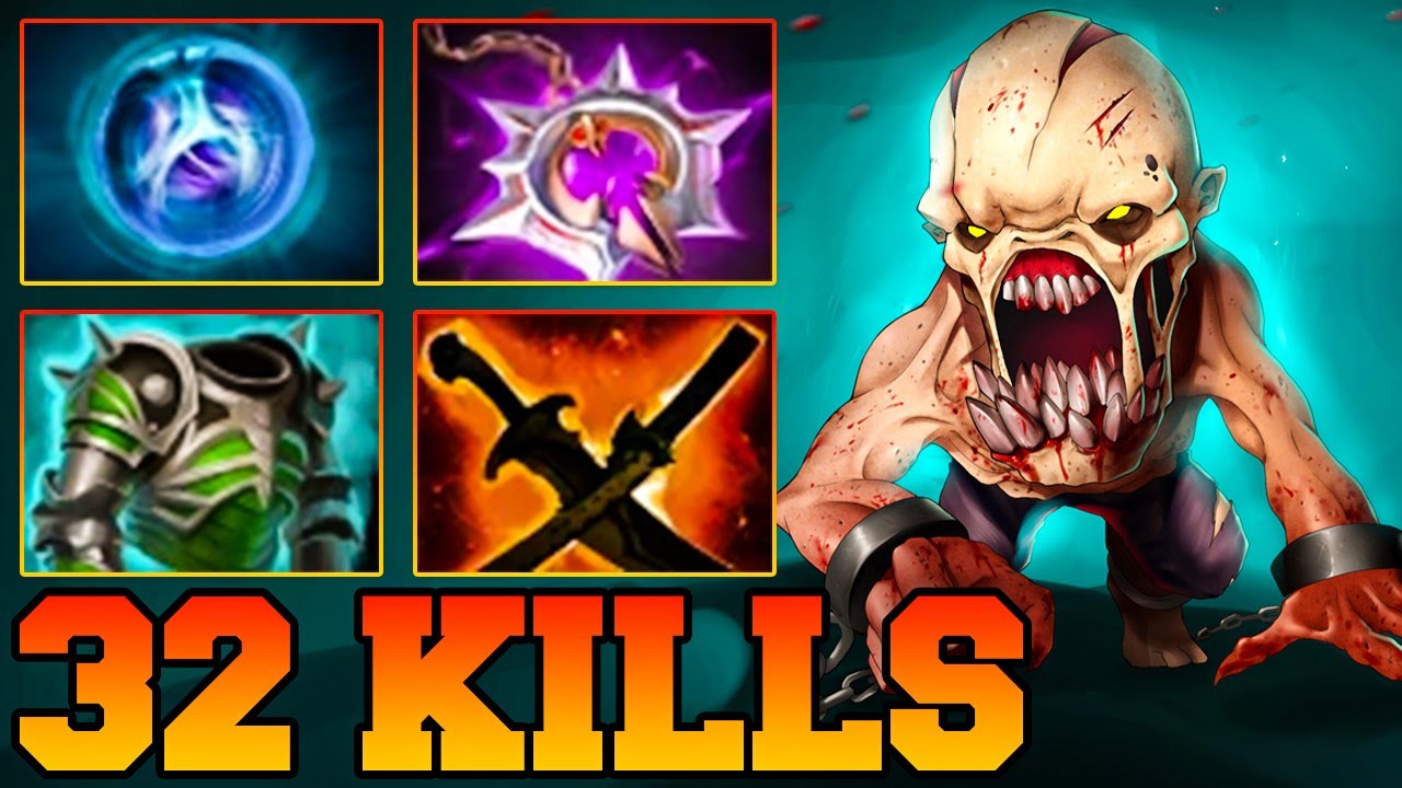 32 Kills Lifestealer !! LifeStealer Dota 2 Hard Carry Guide Pro Gameplay Safelane Jungle Build 7.35