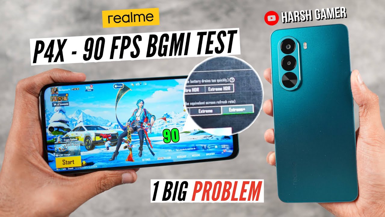 Realme P4X 90 FPS BGMI Test - 1 BIG Problem ❌ | Best Phone Under ₹15,000? 🤔
