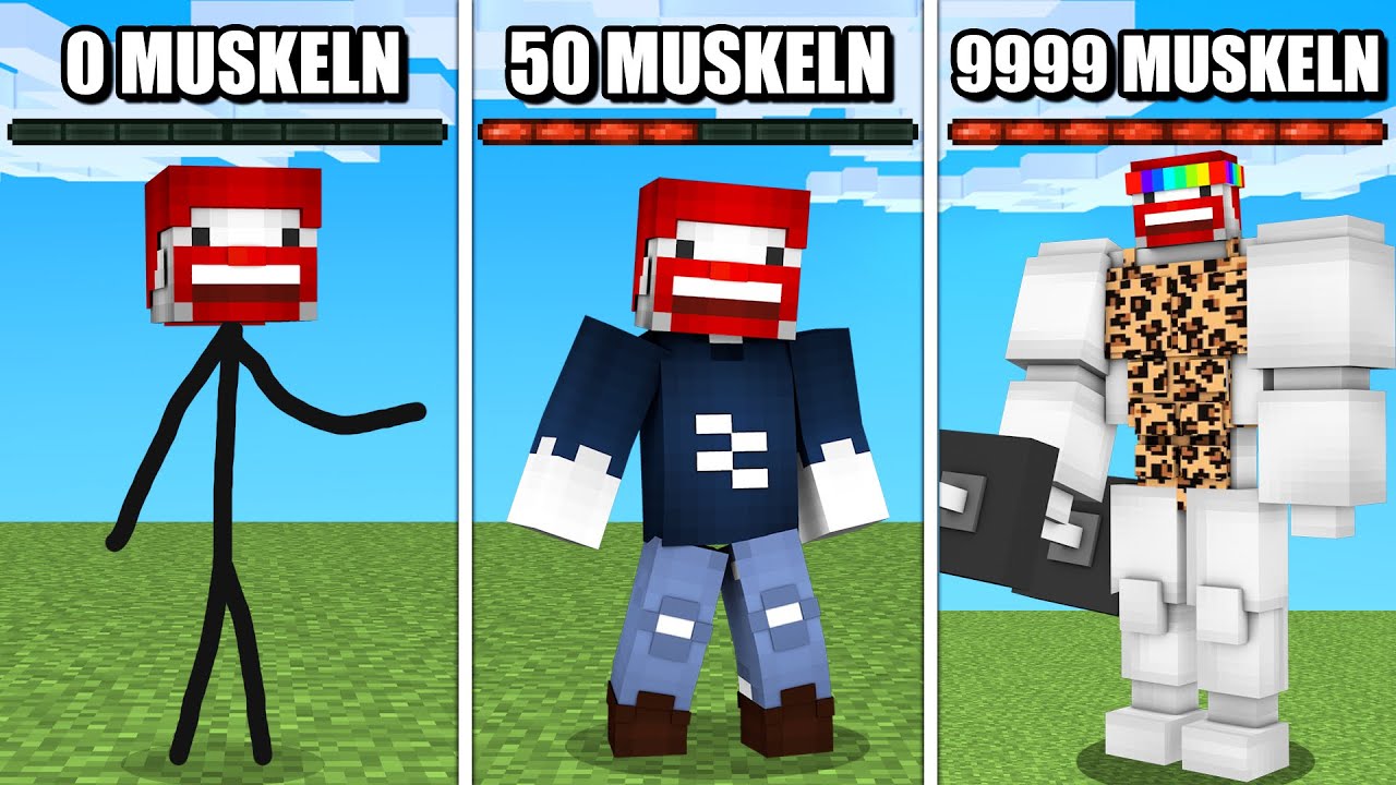 Mir WACHSEN 9999 MUSKELN in Minecraft