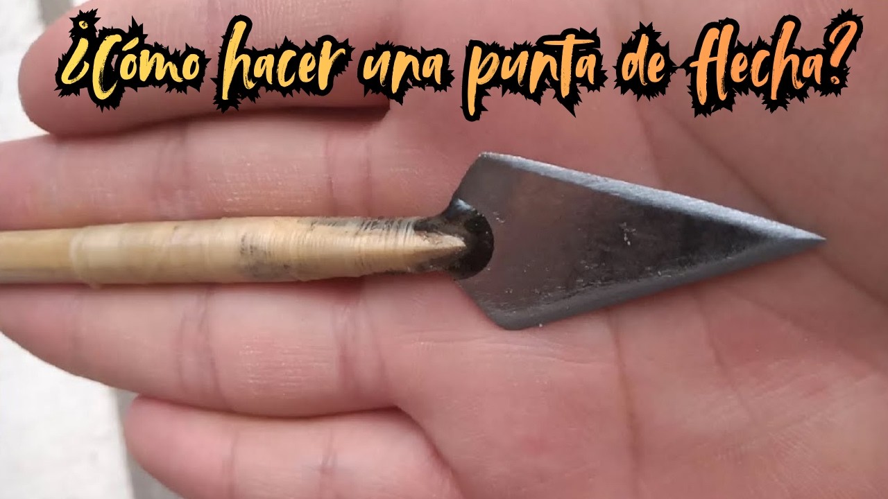 Como hacer una punta de flecha casera.