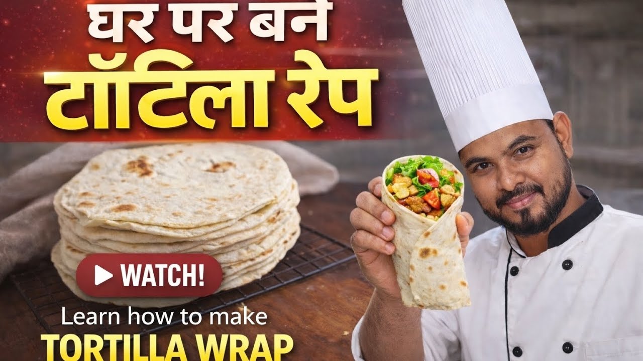 Tortilla Wrap | Sotf Easy Homemade | टॉर्टिला रैप | घर पर बने टॉर्टिला रैप 