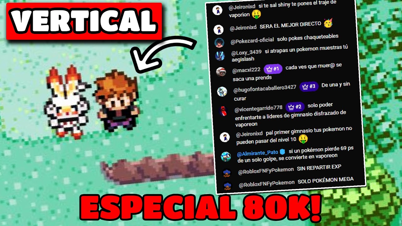 Pokémon Quetzal pero la GENTE elige las REGLAS! | ESPECIAL 80K! | VERTICAL