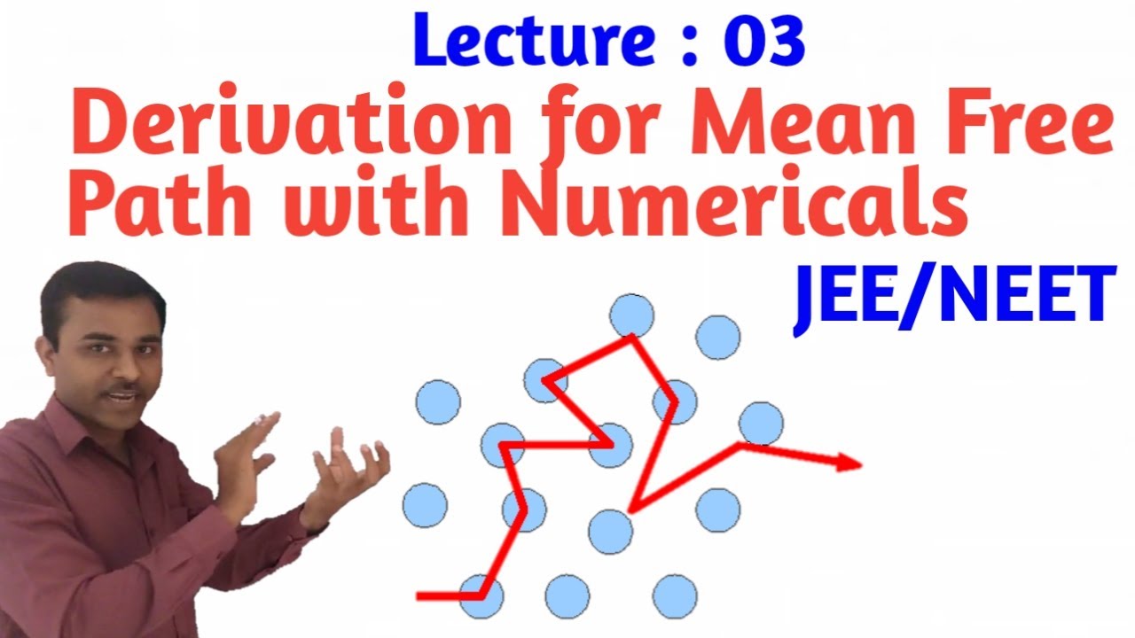 Lecture 3 : Derivation of mean free path with JEE/NEET Numericals