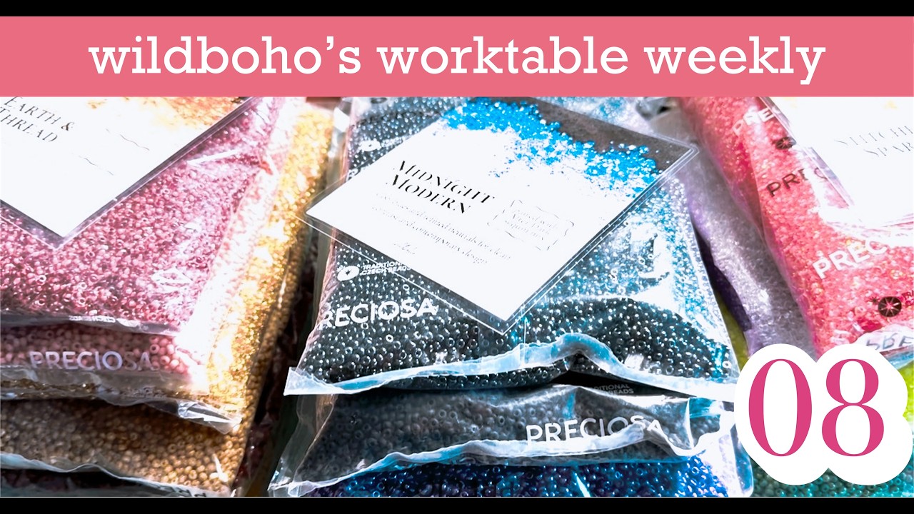 Еженедельный рабочий стол wildboho | 08 | Комбинации палитр бисера и подготовка к QuiltCon
