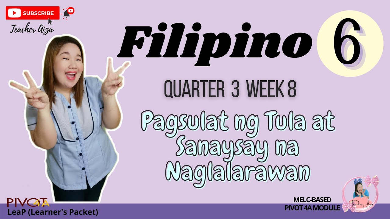 Pagsulat ng Tula at Sanaysay na Naglalarawan - Filipino 6 Quarter 3 Week 8