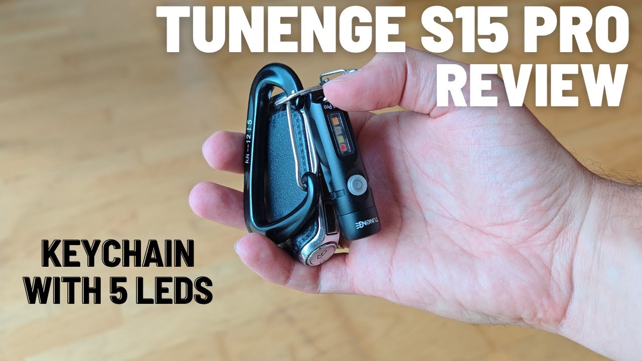 Tunenge S15 Pro - Key chain Flashlight with 5 different emitters