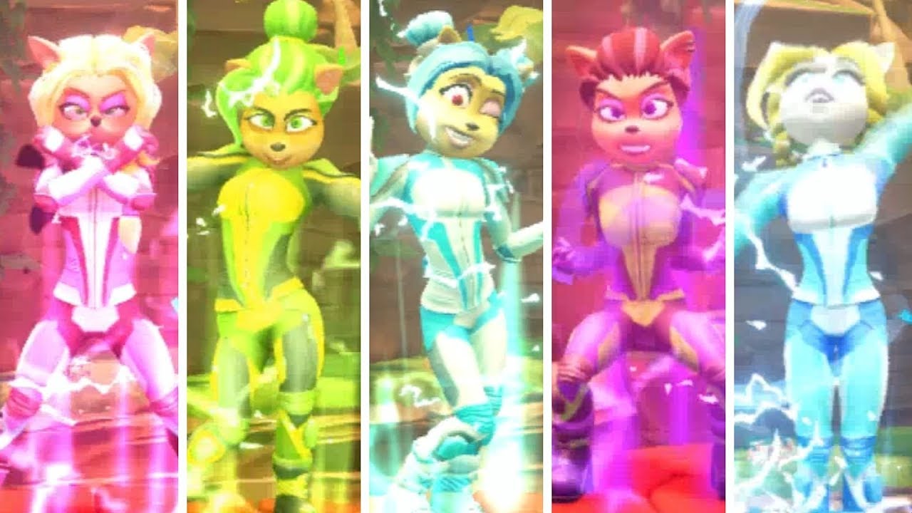 Crash Team Racing Nitro-Fueled - All Legendary Skins Victory Animations