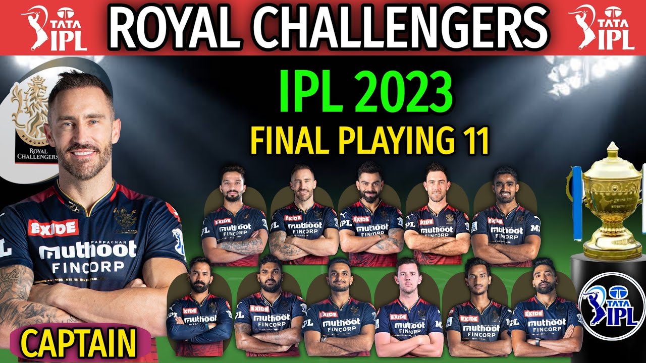 IPL 2023 Royal Challengers Bangalore Best Playing 11 | RCB Team Best Playing XI | RCB Team 2023