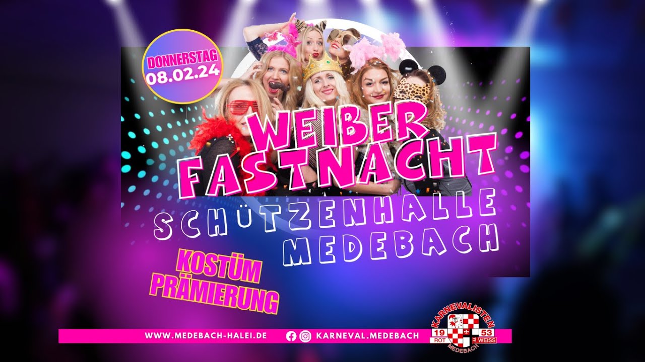 Weiberfastnacht 2024 Schützenhalle Medebach