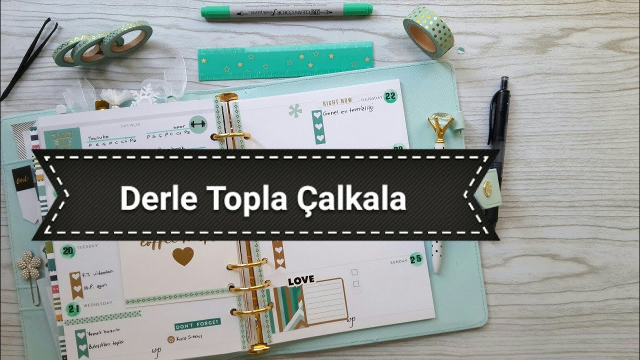 birlikte planlayalım 9. hafta 2018 / 19-25 Şubat / Chapters planner / Derle Topla Çalkala