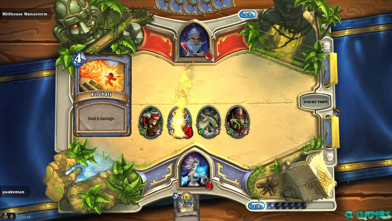Hearthstone Gameplay FREE Blizzard card game part 1