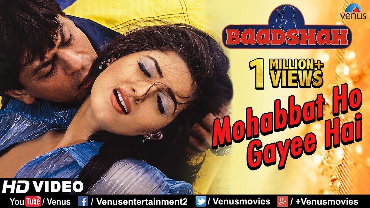 Mohabbat Ho Gayee Hai -HD VIDEO | Shahrukh Khan & Twinkle Khanna |Baadshah |90's Romantic Love Song