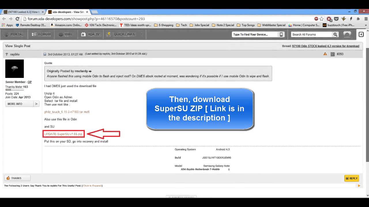 [How to] Samsung Galaxy Note 2 N7100 Leaked 4.3 Firmware Rooting