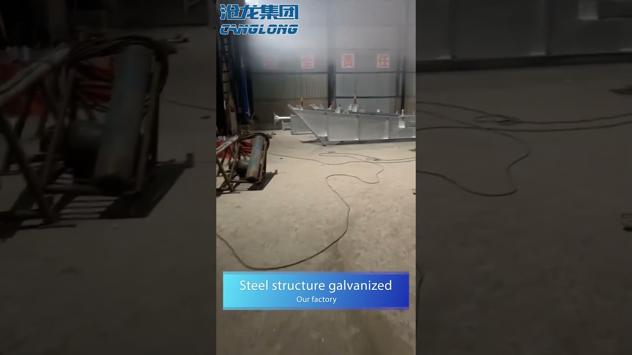 Galvanizing of steel structure can avoid rusting and prolong service life.