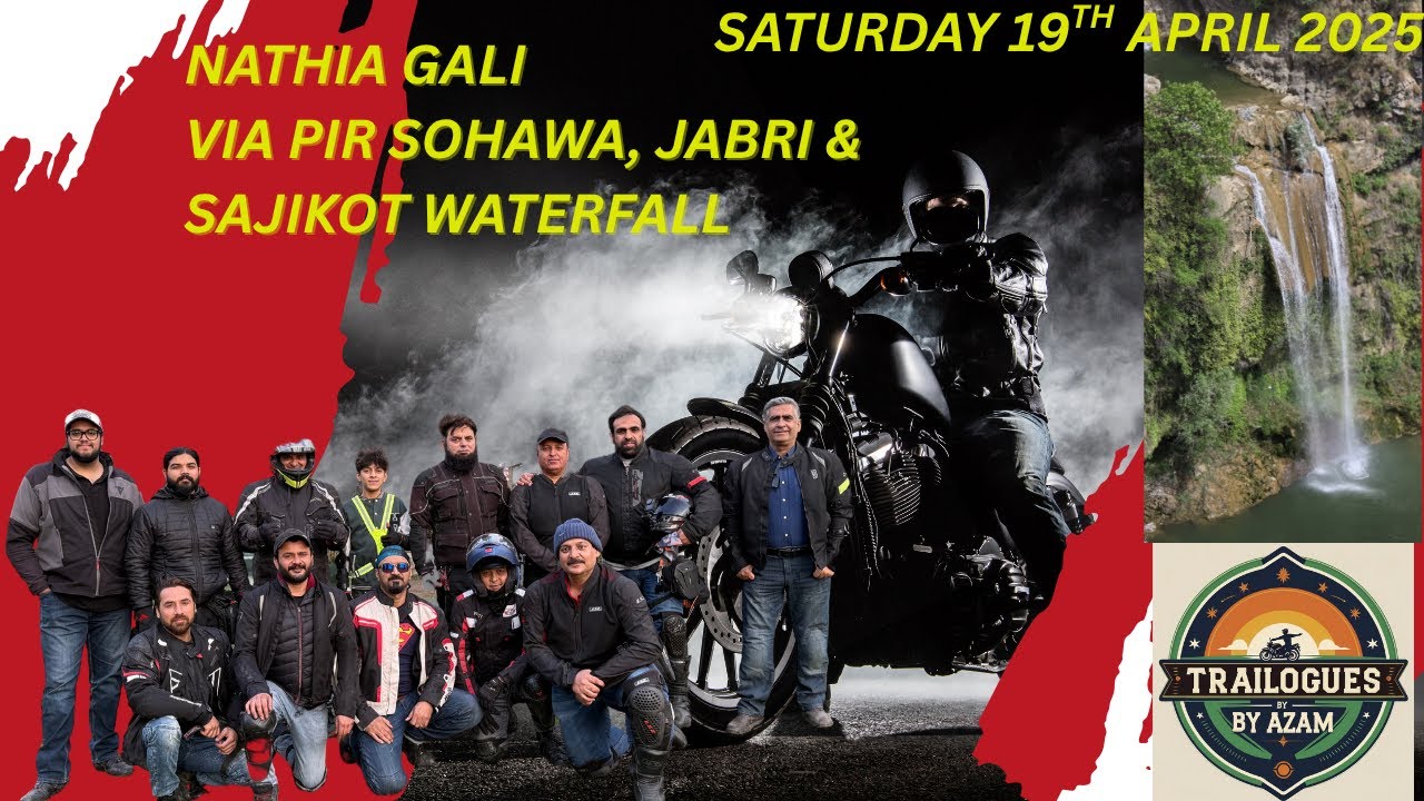 Islamabad to Nathia Gali via Pir Sohawa & Sajikot Waterfall | 2025 Biker Adventure